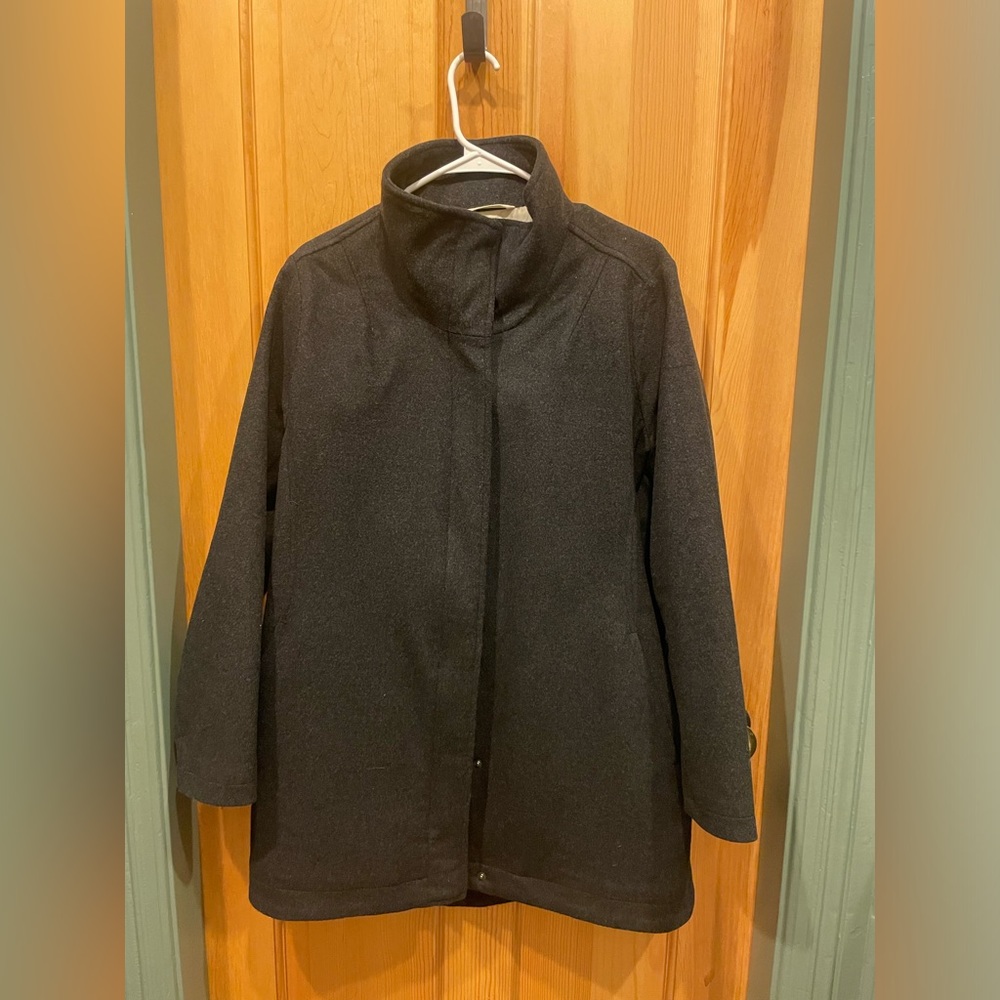 Beautiful Pendleton Glacier Stripe Wool Coat Sz M - image 2